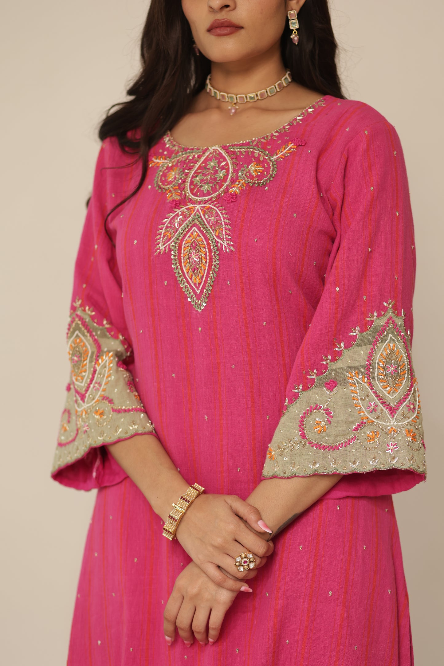 FUSCHIA KAIRI KURTASET