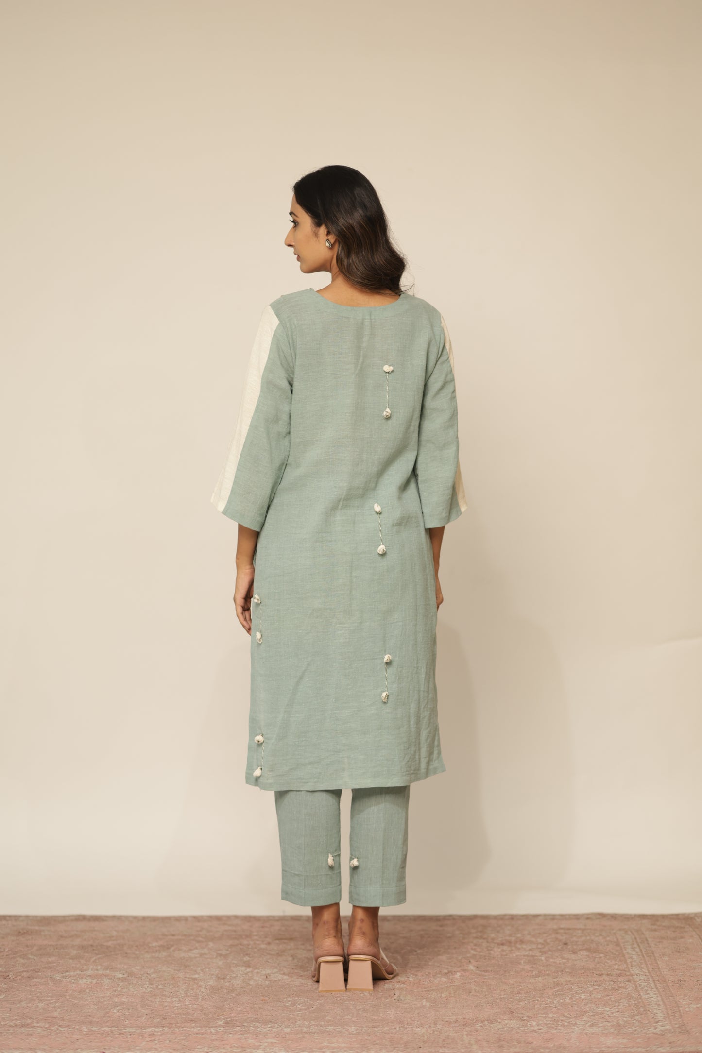 TEAL MIRI CHIDIYA KURTASET