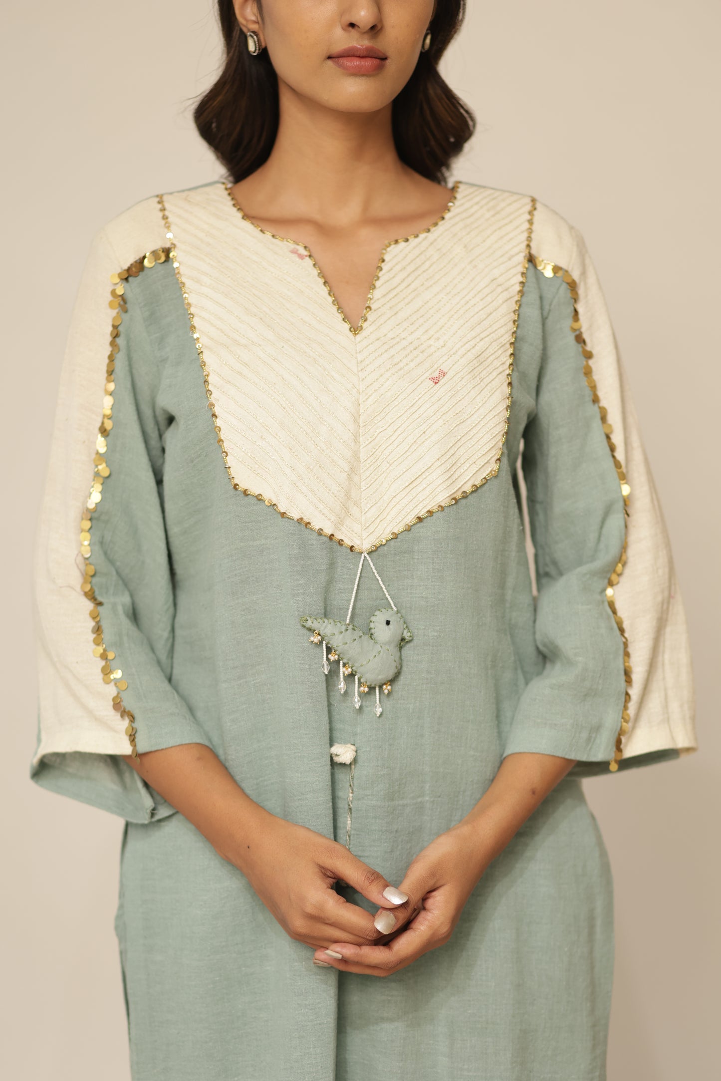 TEAL MIRI CHIDIYA KURTASET