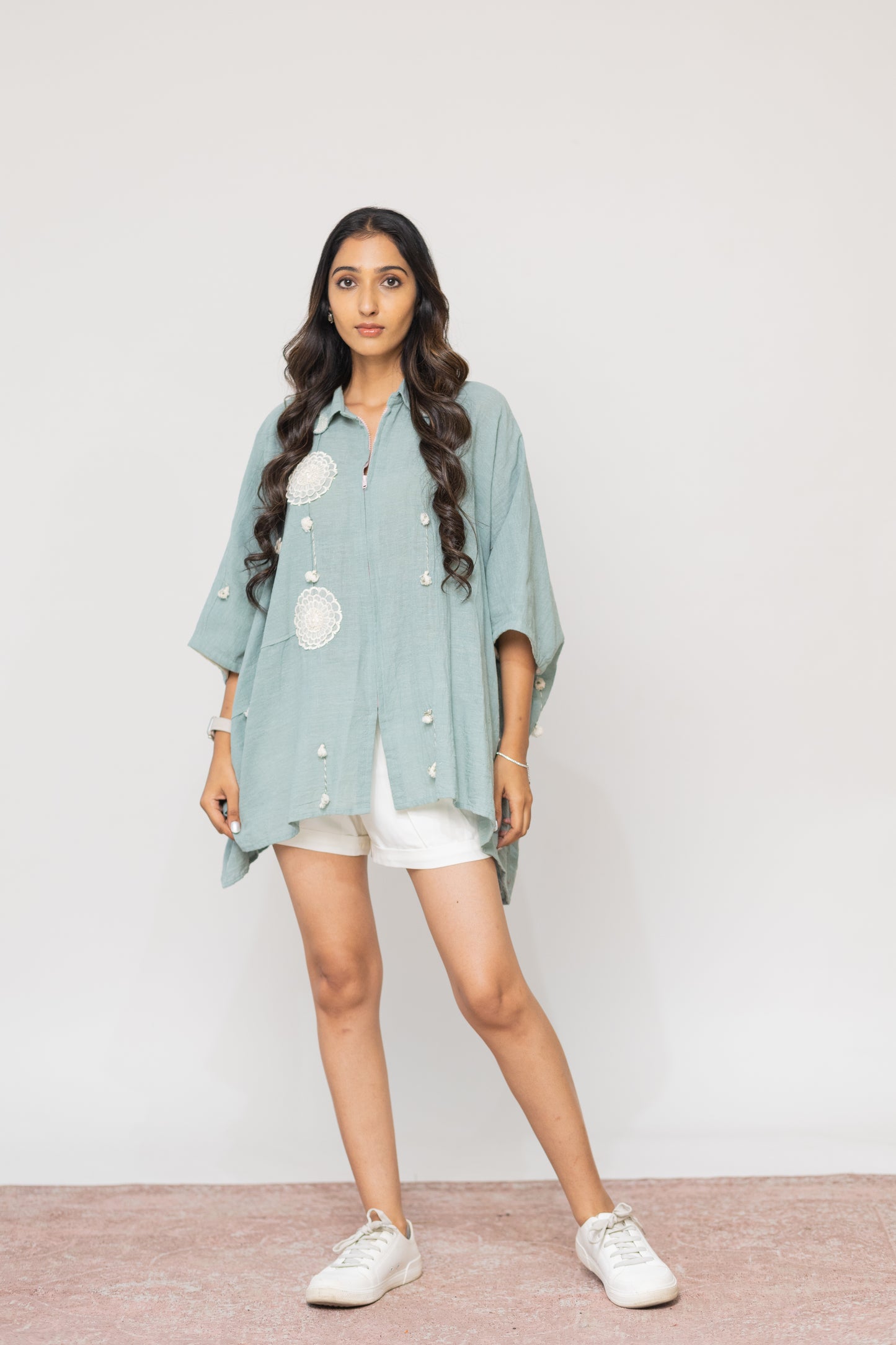 TEAL MIRI SHIRT