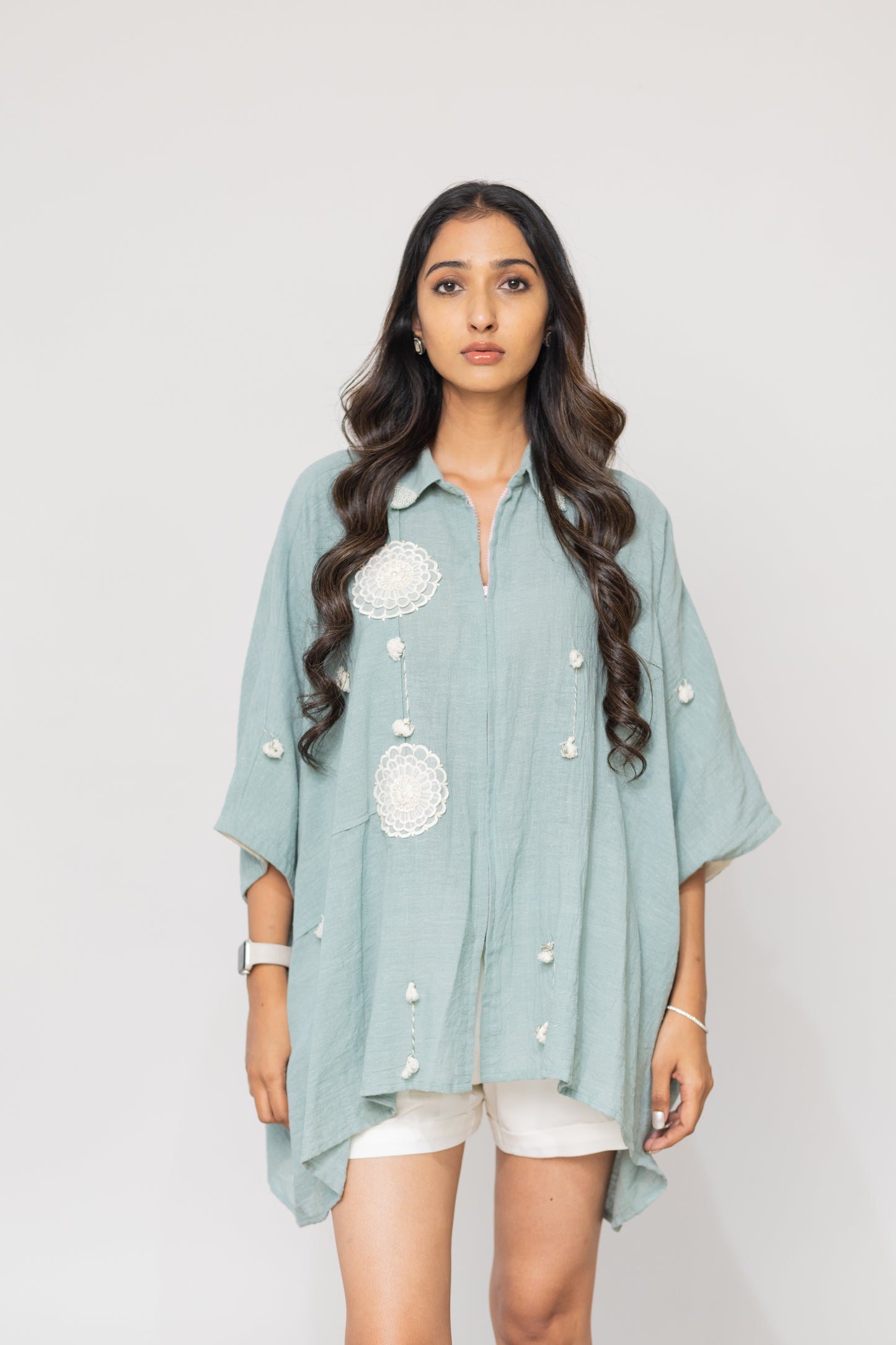 TEAL MIRI SHIRT