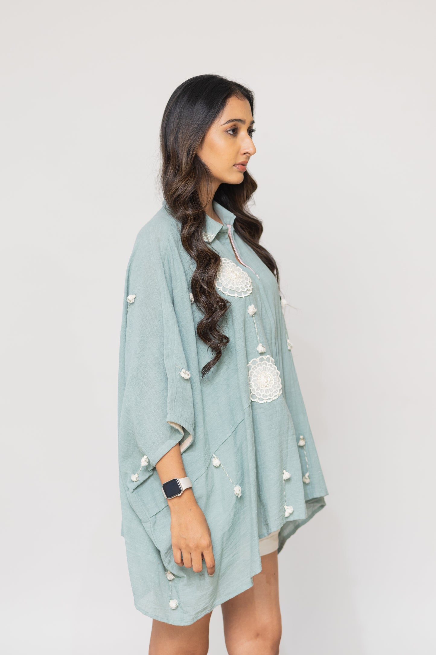 TEAL MIRI SHIRT