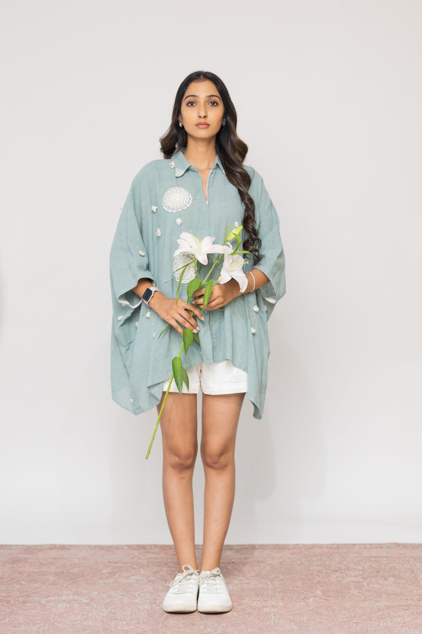 TEAL MIRI SHIRT