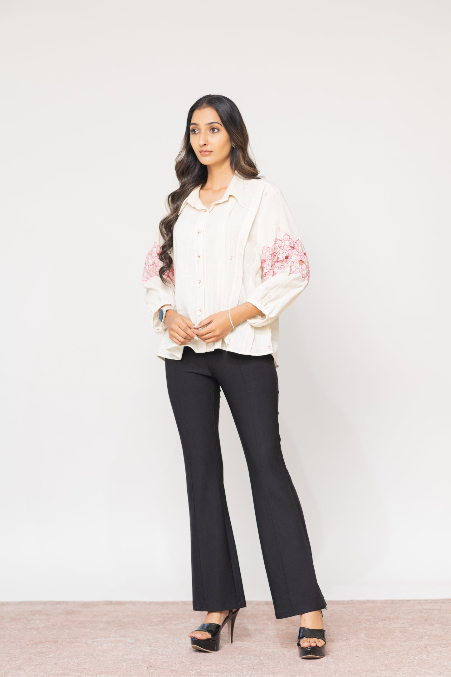 IVORY SUNEHRI SHIRT