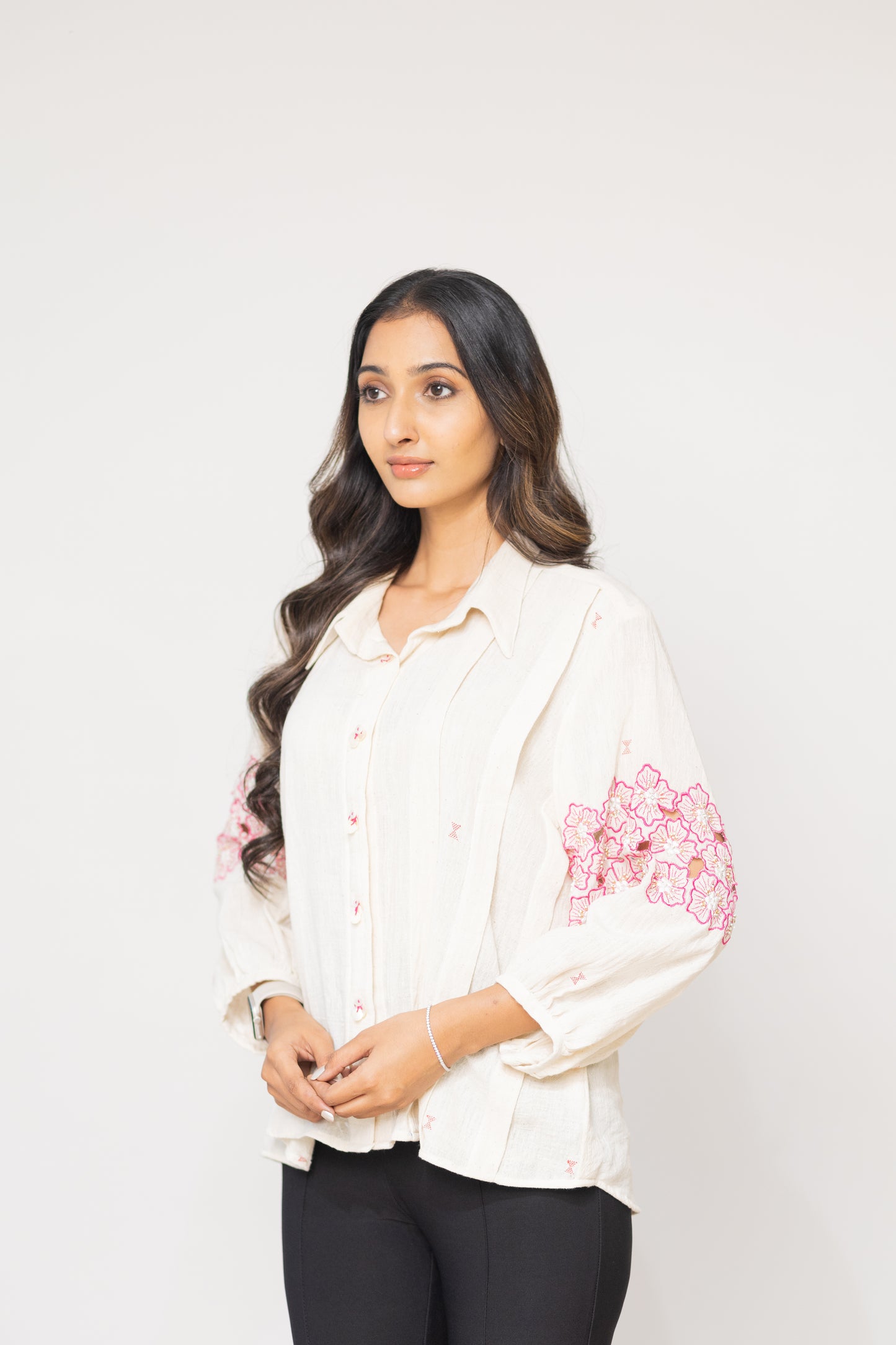 IVORY SUNEHRI SHIRT