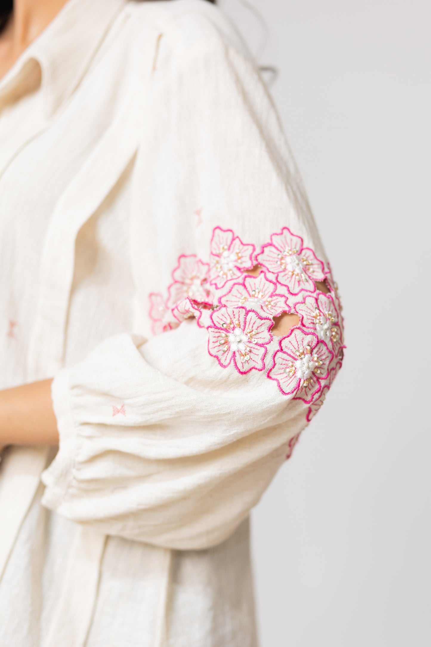 IVORY SUNEHRI SHIRT