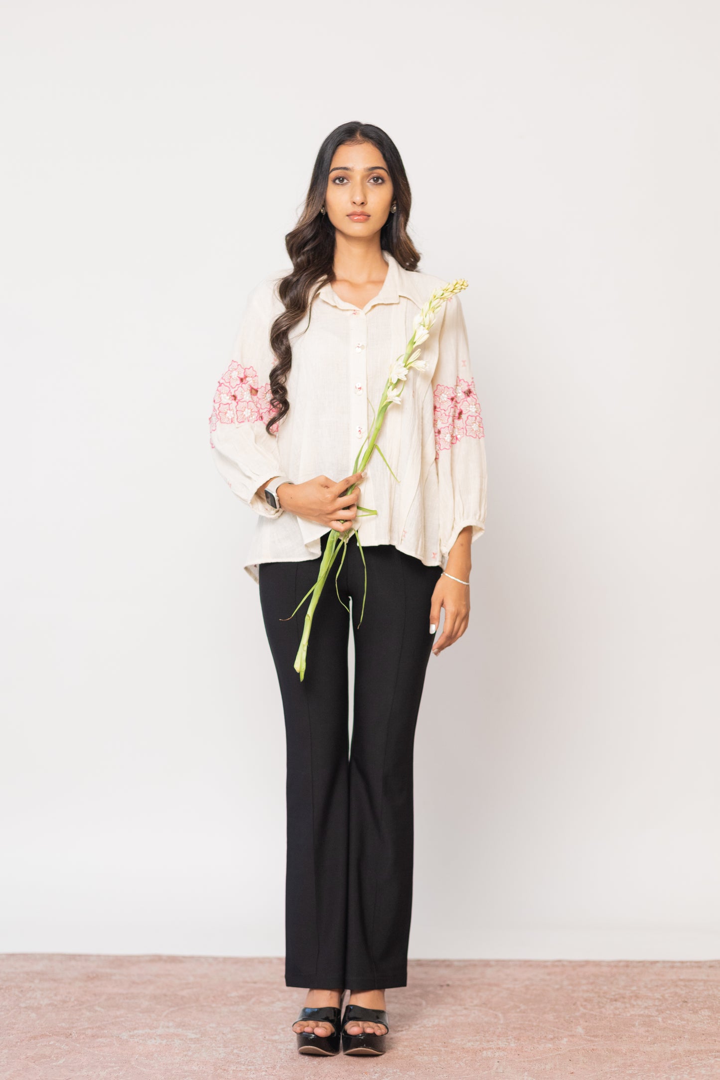 IVORY SUNEHRI SHIRT