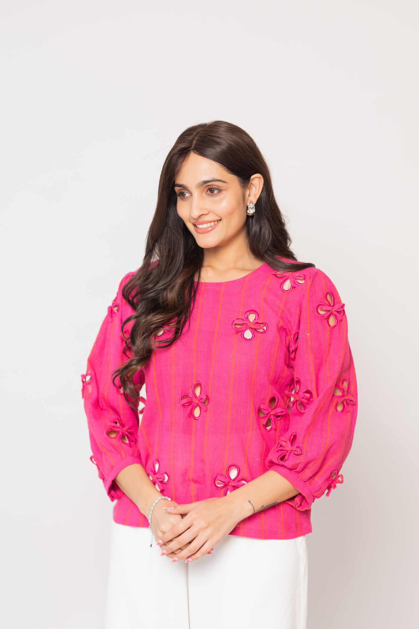 FUSCHIA PHOOL TOP