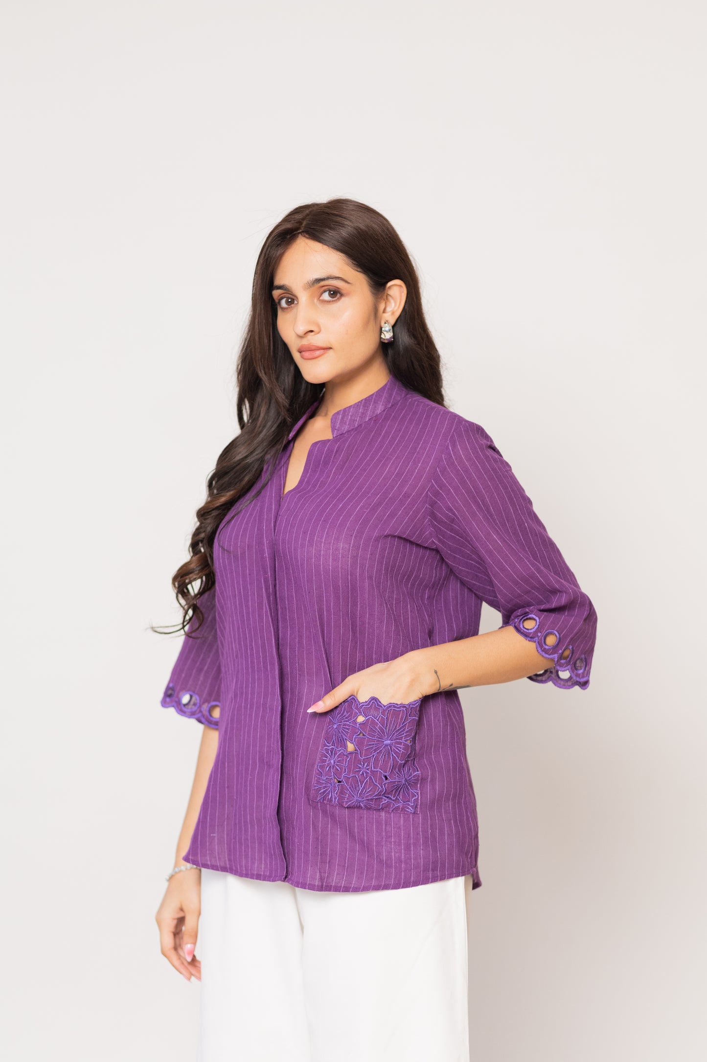PURPLE PHOOL SHIRT