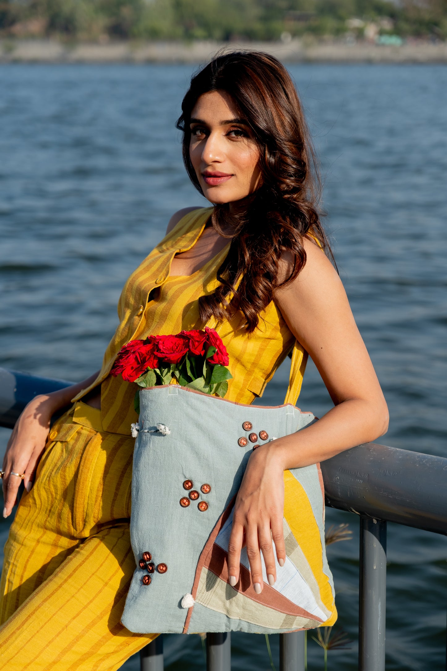 MUSTARD YELLOW WAISTCOAT CO-ORD SET