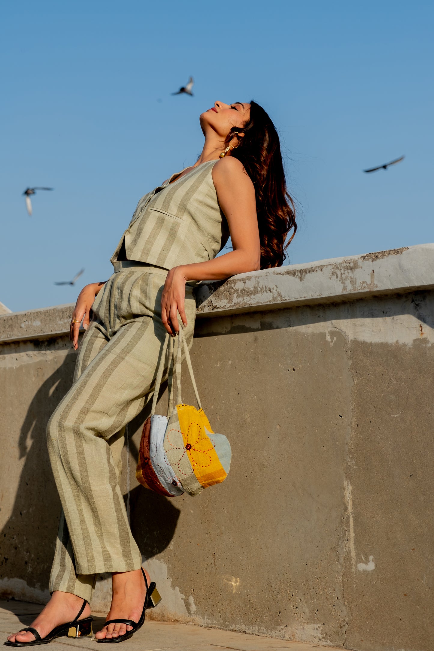 OLIVE GREEN WAISTCOAT CO-ORD SET