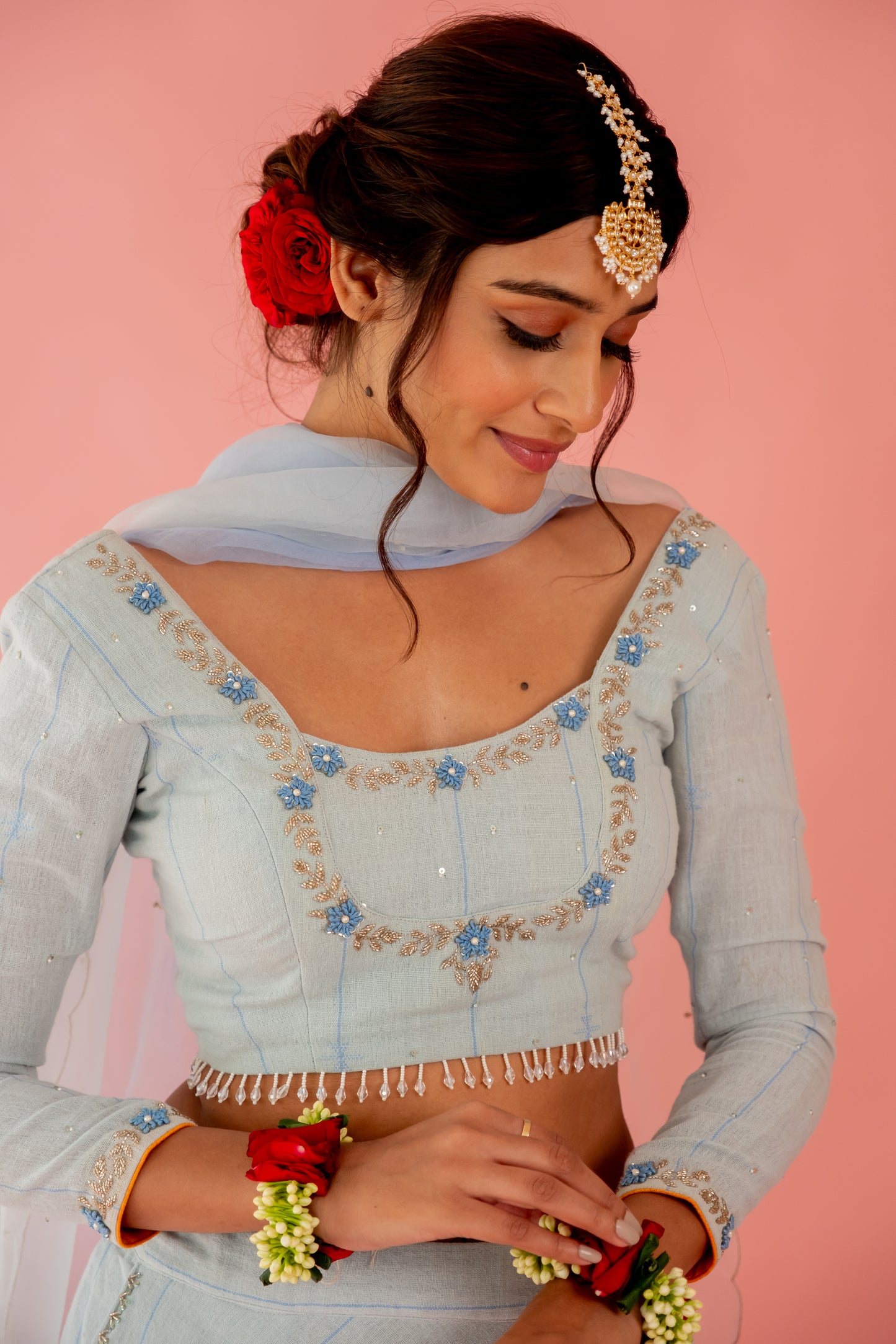 SKY BLUE LEHENGA SET