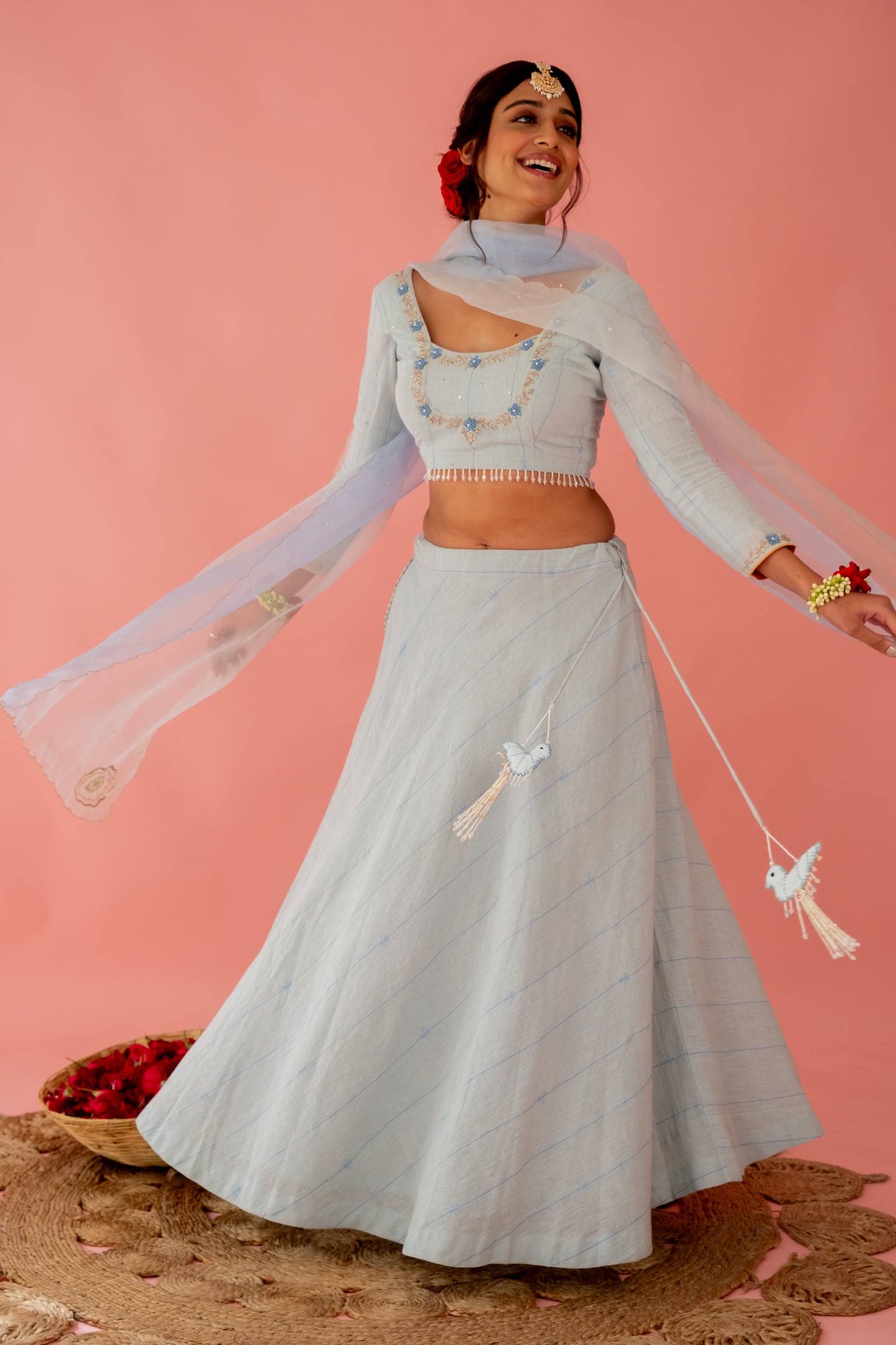SKY BLUE LEHENGA SET