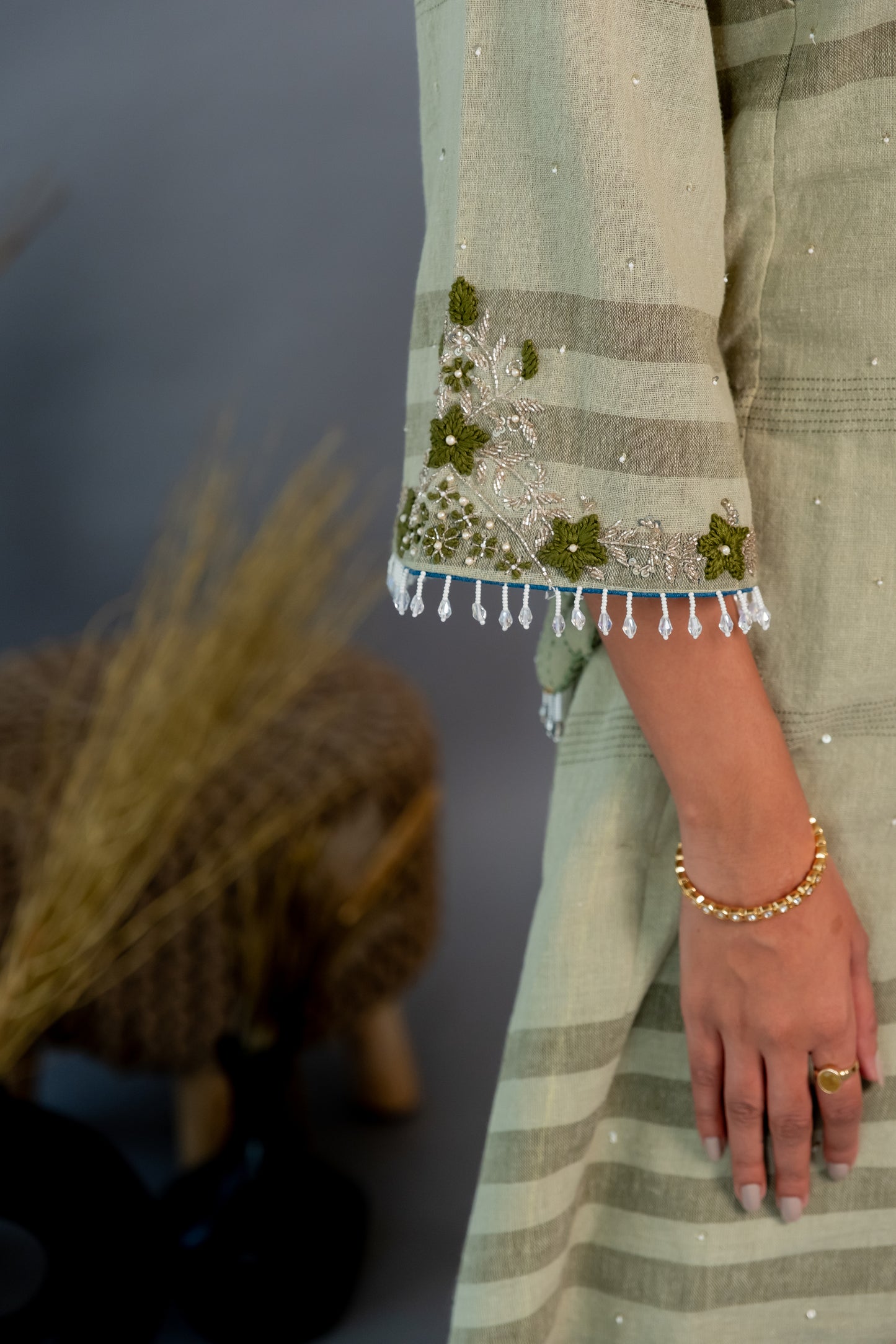 OLIVE GREEN KURTASET