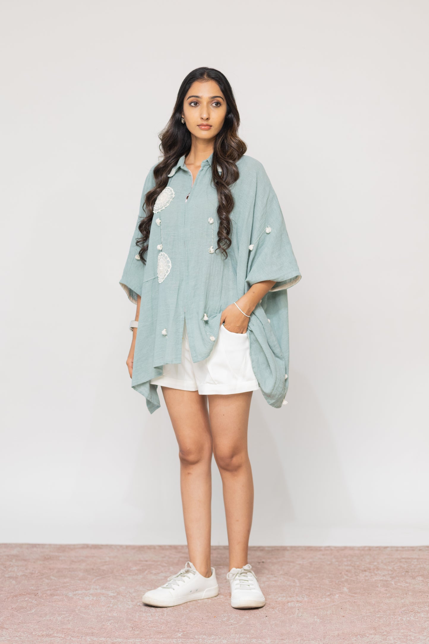 TEAL MIRI SHIRT