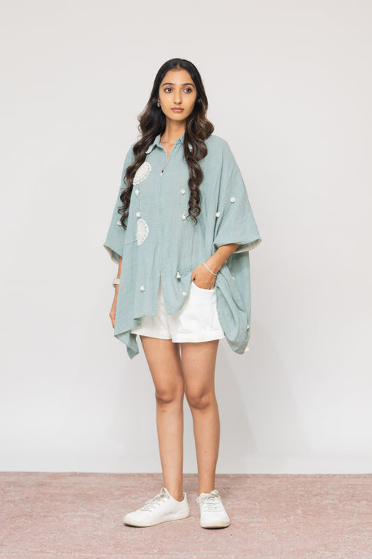 TEAL MIRI SHIRT
