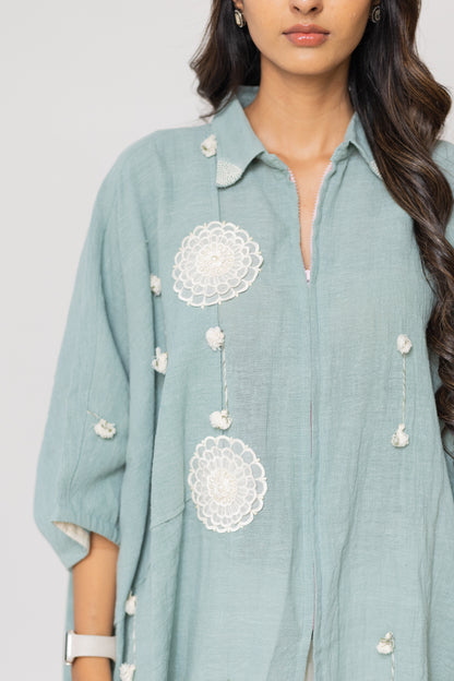 TEAL MIRI SHIRT