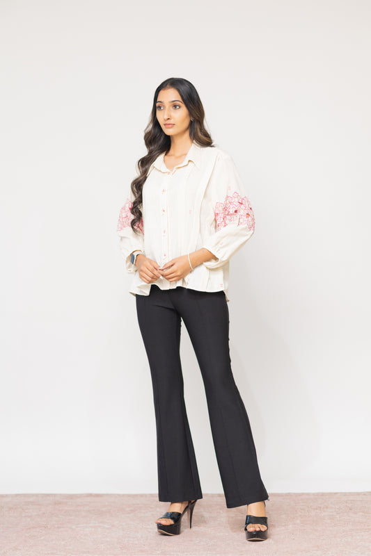 IVORY SUNEHRI SHIRT