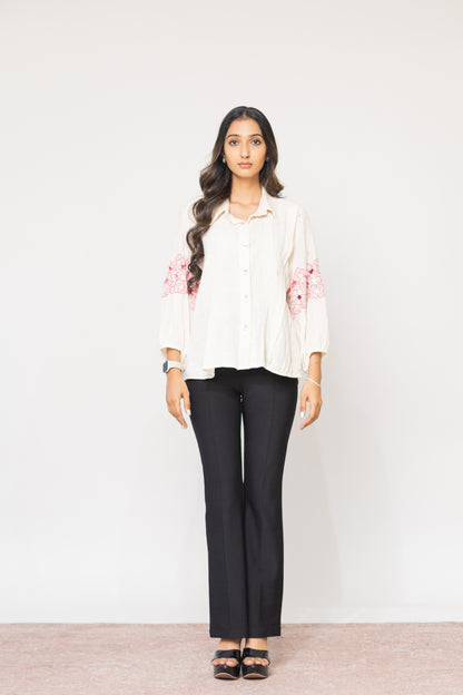 IVORY SUNEHRI SHIRT