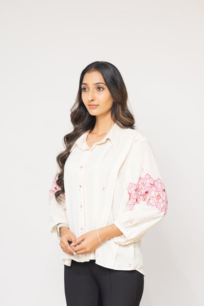 IVORY SUNEHRI SHIRT