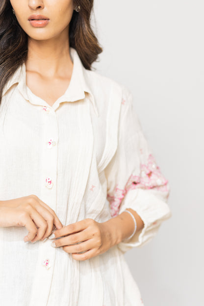 IVORY SUNEHRI SHIRT