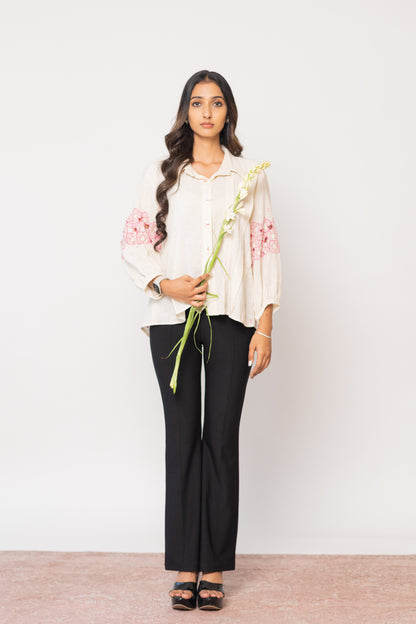 IVORY SUNEHRI SHIRT