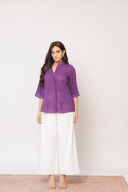 PURPLE PHOOL SHIRT
