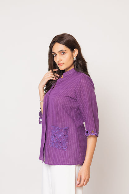 PURPLE PHOOL SHIRT