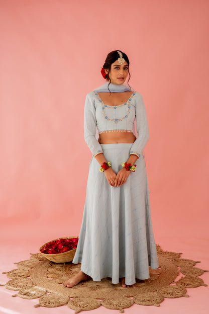 SKY BLUE LEHENGA SET