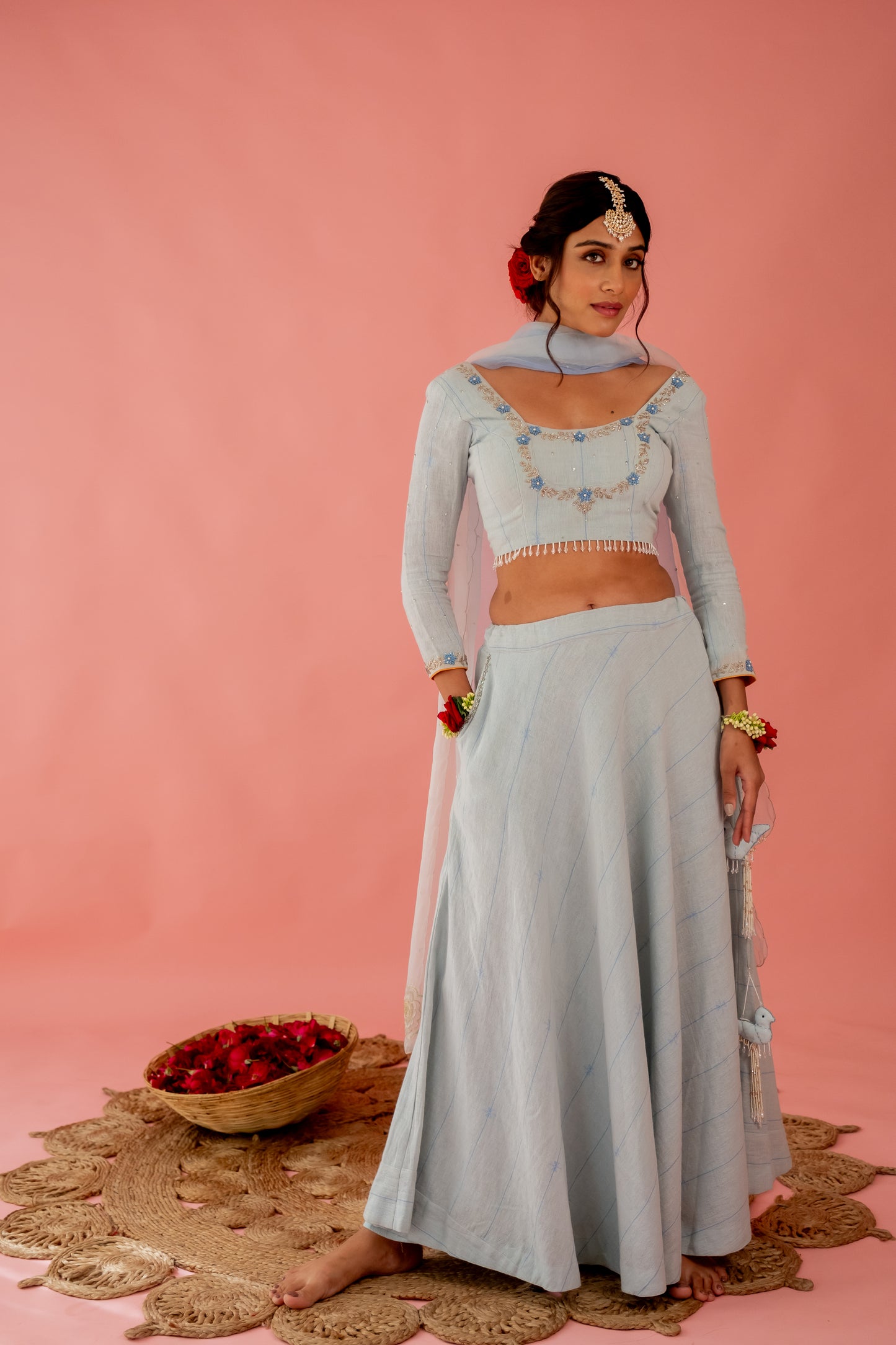SKY BLUE LEHENGA SET